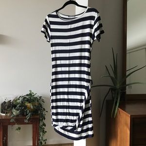 Zola Asymmetrical Striped Dress